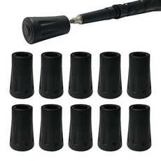 등산스틱 고무패킹 고무마개 촉마개 보호캡, 10개, 블랙