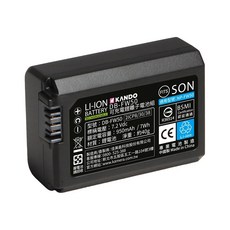 Kando 適用SONY NP-FW50 相機電池 相機配件 另售充電器 NEX-3 NEX-3A, 1個, 單電池, 單電池