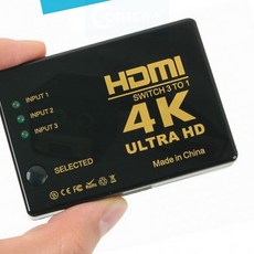 HDMI 선택분배기 3대1 4K 울트라HD 영상분배기, 1개, 상세페이지 참조
