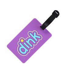 피클볼 백 태그 - 패들 모양 유연한 방수 실리콘 수하물 태그 가방 식별용 안전 스트랩 플레이어 및 애호가를 위한 훌륭한 선물 452550, 피클볼 딩크 452550