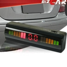 차량 후방 감지기 디스플레이 거리측정 주차 자동차 후방 센서 경보 보조기 카메라 지원, 다크그레이