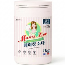 맘스럽 (초특가) 베이킹소다 1kg x 1통 프리미엄 용기형 천연세제 세탁세제 세정제, 1개