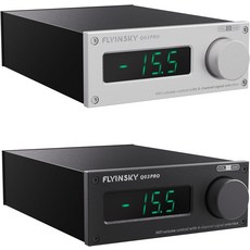 FLYIN스키 하이파이 Q03 CS330 원격 프리앰프 스테레오 볼륨 컨트롤러 + 4방향 입력블랙, Black
