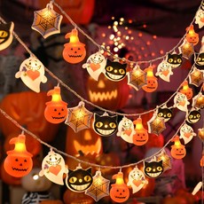 할로윈 장식 조명 건전지 LED 파티용 줄전구-HWD531, 1개