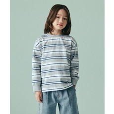 스탠다드 키즈 STANDARD KIDS 멀티 스트라이프 크루 넥 긴소매 티셔츠 1 [그레이] MKCTL3Z02-GR 685705
