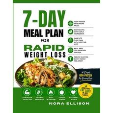 (영문도서)7-Day Meal Plan for Rapid Weight Loss: A Simple High-Protein Fat-Burning Reset w... Paperback, Independently Published, English, 9798197954947