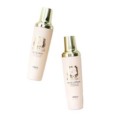 제주 마유화장품 앙쥬 마유 스킨 로션 2종 각 150ml 산뜻한 보습 기초 2종 간편한 펌핑형, 1세트