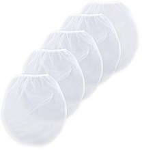 페인트 스트레이너 백 5개 3.8L1갤런 페인트 및 액체 필터 백 화이트 파인 메시 버킷 스트레이너 신축성 있는 상단 오프닝 페인트 필터링 백 포함 페인트 원예 수경재배, 페인트 스트레이너 백 5개, 3.8L1갤런 페인트 및