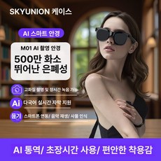 케이스 M1 AI 스마트 안경 3d ar, 1개, 빛과 그림자 블랙 500고화질픽셀탑재