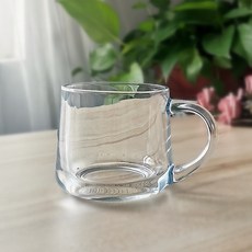 可愛卡通玻璃杯，附刻度，附蓋子和勺子, 350ml透明款,301-400毫升, 1個