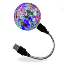 그니스토어 USB 360도 미러볼 회전볼 회전조명