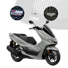 뱅가드 PCX 125 쿨시트 오토바이 여름 쿨 메쉬 블루샤크 방석 시트 안장 커버, 1개