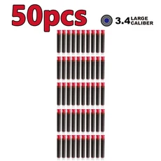 50/100개 만년필 잉크 카트리지 세트 블랙 블루 레드 2.6/3.4mm 리필 보어 직경으로 부드러운 필기, 11 3.4mm 50pcs red