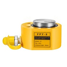 5T 6mm0.24인치 스트로크 유압 실린더 잭 미니 램 포르타 파워 리트랙트 자동 분할 단일 작용 팅 기계 선박 교량 건설용, 100T, 20mm/0.79"
