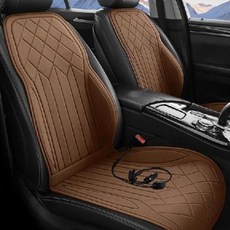 차량용 열선 시트 겨울 열선시트 젠틀맨 자동차 전기방석 그레이(12V) 2인승 usb 전기, 1개, A. 기본 배송 전압 12V