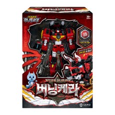 미니특공대 최강공룡 시즌7 버닝케라 로봇장난감, 레드, 1개