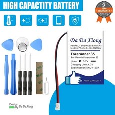 Garmin Navigator Forerunner 오토바이 드라이브 배터리 Vivoactive Zumo Fenix 6X Pro 4 10 15 35 60LM 595 590 820, Forerunner 35