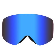 臺灣出貨新款磁鐵柱麵滑雪眼鏡雙層防霧磁吸滑雪風鏡OTG雪地護目鏡 防風鏡可開發票, 藍色, 1個