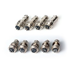 12mm/16mm/20mm 항공잭 2-10핀 - 암수 세트 서큘러커넥터 항공잭 항공 단자 플러그, 16mm 6핀 암수세트_[E21-6], 16mm 서큘러커넥터, 1개