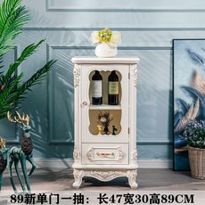 엔틱거실장 위스키 장식장 거실장 엔틱 진열장 빈티지 원목, A. 하나의 추상 치아 흰색+금색