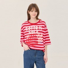 [백화점 정품] 베네통 해변 프린팅 티셔츠 BATSB1631