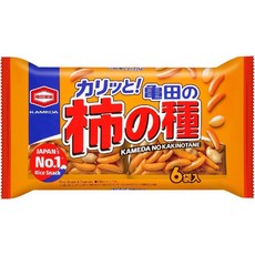 일본 카메다과자 카키노타네 땅콩 쌀과자 쌀스낵 6개입 180g