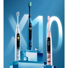 Oclean 歐可林 X10 音波電動牙刷 彩色螢幕 刷牙結果即時看, 1個, 珍珠灰