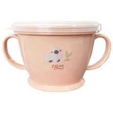tgm 矽膠零食杯 附蓋子, 珊瑚粉, 1個
