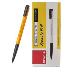 동아 스피디볼 유성펜 1.0mm 24p, Black, 1개