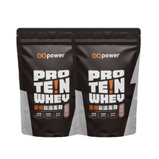 GOpower 果果能量 濃縮乳清蛋白【麥芽可可】高蛋白 健身補給, 2個, 500g