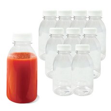 우유 원형 페트병 세트 수제청병 더치병 쥬스 공병, 10개, 500ml