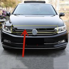 세단 변형 전면 후드 보닛 그릴 립 몰딩 커버 트림 가니쉬, 4. Black 1PCS, 1개