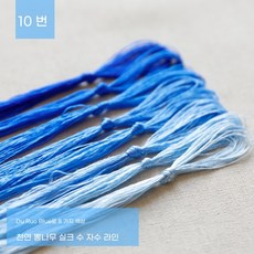 SKANDSALO 자수실 실크 꽃감은 diy수공예제작 재료 부품 전통자수 수선 자수 그러데이션색 견사, 10, 1개