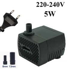 수족관용 초저소음 미니 워터 펌프 1.5m Lh 5W 분수 소형 수중 35 케이블, EU plug 220-240v