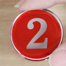 유레카샵 원형 에폭시 번호판 1~50 헬스장, 파랑