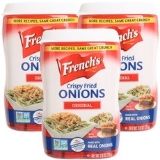 프렌치스 크리스피 프라이드 어니언 오리지널, 79g, 3개