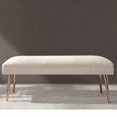 현관벤치 베드벤치 소파 모던 배드벤치 가정용 침대스툴, 베이지 린넨 100 x