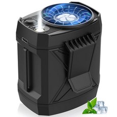 셔츠 아래용 휴대용 클립 온 팬 허리 팬 클립 온 벨트 LED 조명이 있는 4-in-1 충전식 바디 팬 휴대폰 스탠드 잔디 깎기 직 주방 트럭용 고속 충전 4단 힙 개인 팬