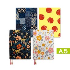 珠友【網路限定】SC-02555 A5/25K花布單筆插書衣/書皮手帳書套/書本保護套 好好逛文具小舖, 1個, 04 春日繁花