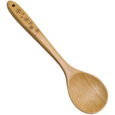 Chef Craft 엄선된 너도밤나무 눈송이 스푼 길이 29.2cm(11.5인치) 내추럴148389, 11.5 inches in Length