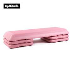 에어로빅 스텝 에어로빅스텝박스 계단 훈련 요가 박스 홈트, C. 110cm 핑크 가죽 페달 (홀더 4개)