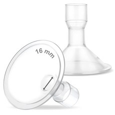 Maymom MyFit 좁은 넥 베이스 커넥터 Medela PersonalFit 커넥터와 호환 Maymom 투피스 쉴드 시스템과 함께 사용 Medela 프리스타일 플렉스, 16mm