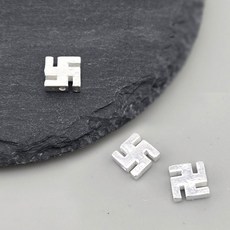 비즈톡 [SVP-07-05]순은펜던트 실버925 만자통과형 8mm (내경1.2mm) 만자펜던트