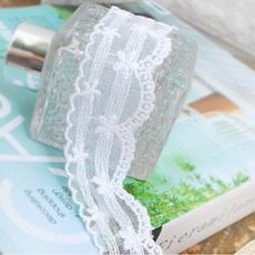 데코탑 스팽클띠 망사자수레이스모음 테이블자수매트 면토숀 모자장식띠 신상품 리폼, 꽃밸런스, 1개