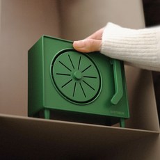 라피네르 턴테이블 전자 디퓨저 세트, 그린 + 런드리 코튼, 1개