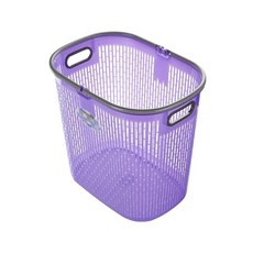 聯府 F888 彩色洗衣籃 收納籃 衣物籃 置物籃 玩具籃 台灣製, 紫色
