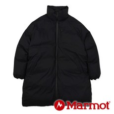 Marmot 中性立領長版羽絨防風外套 UDW016 750FP 黑