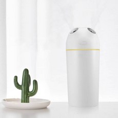 듀얼 책상 차량 휴대용 가습기 미니멀한 사이즈 저소음 설계, 화이트, 차량용가습기