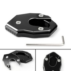Kawasaki 側支架加大腳座 適用 Z1000 Z800 ZX-10R ER6F, Black, 1個, Black