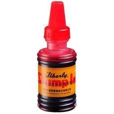 利百代 雙色打印台 事務用打印水 高品質印台 雙色印台 補充印水, 黑、紅、藍、紫, 1個